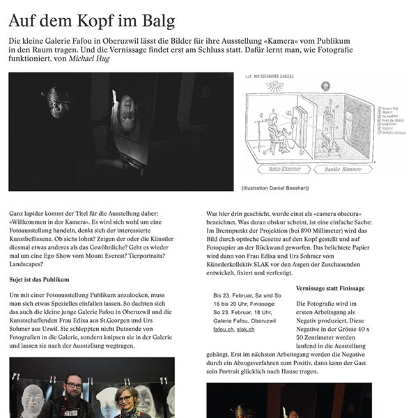 Saiten / Auf dem Kopf im Balg