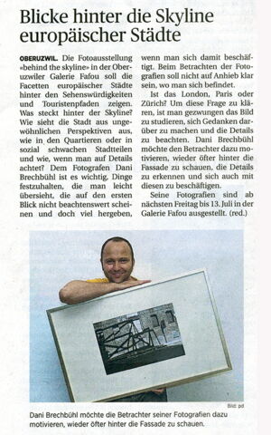 Wiler Zeitung / Blicke hinter die Skyline europäischer Städte