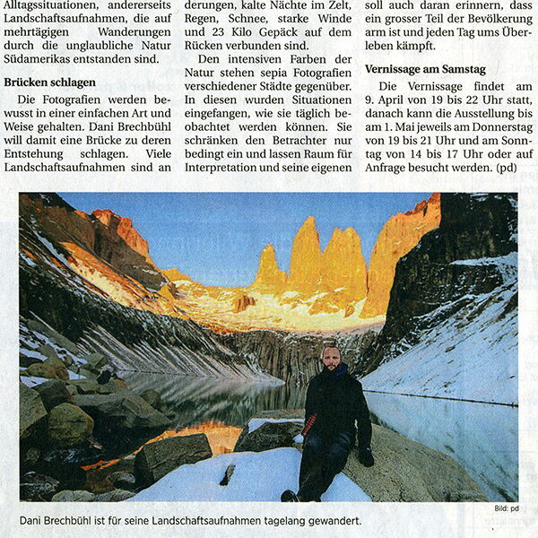 Wiler Zeitung / Eine Reise durch Südamerika