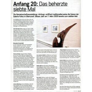 DZMagazin / Anfang 20 - Das beherzte siebte Mal