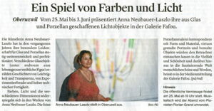 Wiler Zeitung / Ein Spiel aus Farben und Licht