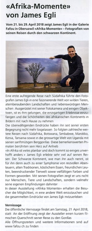 Afrika Momente von James Egli