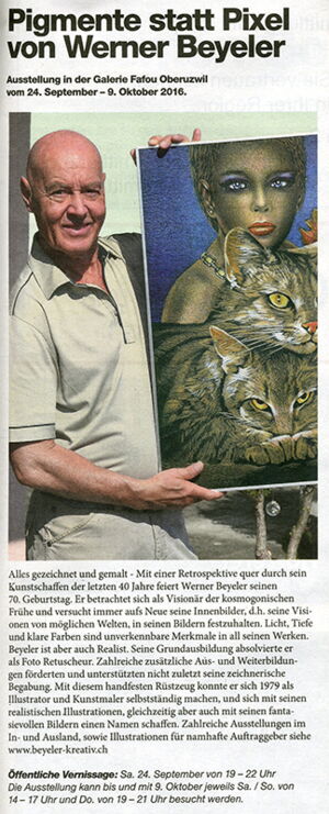 DZMagazin / Pigmente statt Pixel von Werner Beyeler