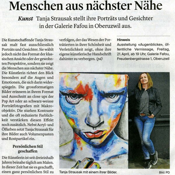 Wiler Zeitung / Menschen aus nächster Nähe