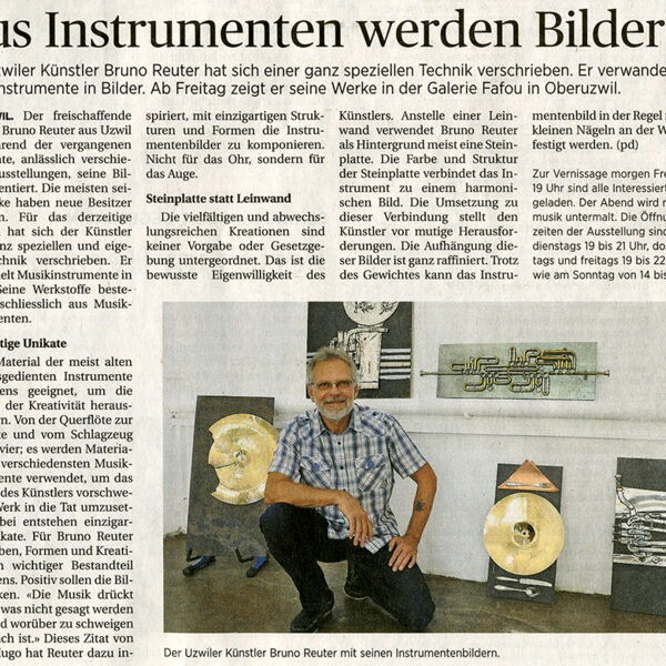 Wiler Zeitung / Aus Instrumenten werden Bilder