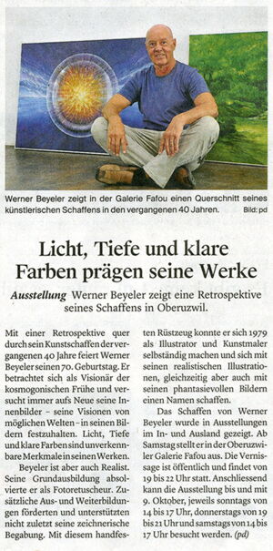 Wiler Zeitung / Licht, Tiefe und klare Farben prägen seine Werke