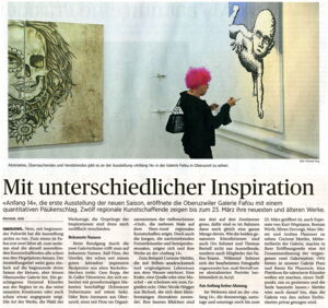 Wiler Zeitung / Mit unterschiedlicher Inspiration