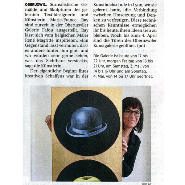 Wiler Zeitung / Surrealistische Gemälde und Skulpturen ausgestellt