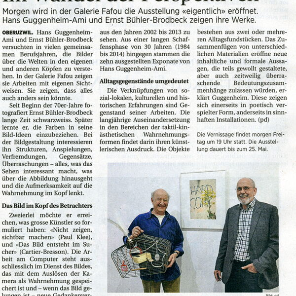 Wiler Zeitung / Im Wandel der Perspektiven