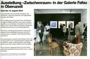 DZMagazin / Ausstellung Zwischenraum