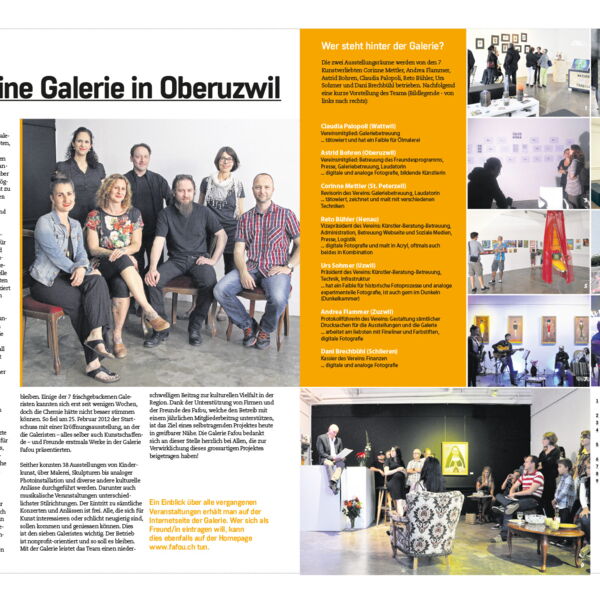 DZMagazin / Fafou – eine Galerie in Oberuzwil