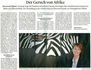 Wiler Zeitung / Der Geruch von Afrika