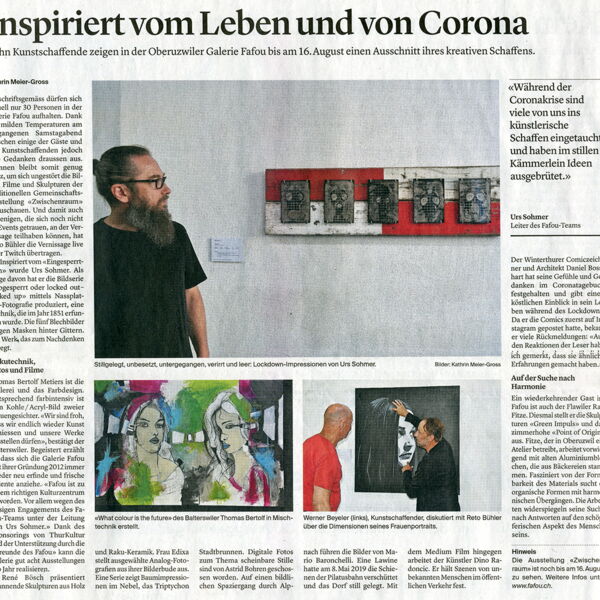 Wiler Zeitung / Inspiriert vom Leben und von Corona