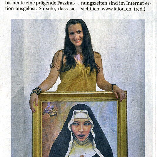 Wiler Zeitung / Bilderausstellung über die sieben Todsünden