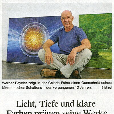 Wiler Zeitung / Licht, Tiefe und klare Farben prägen seine Werke