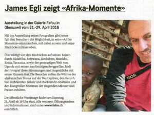 DZMagazin / James Egli zeigt Afrika Momente