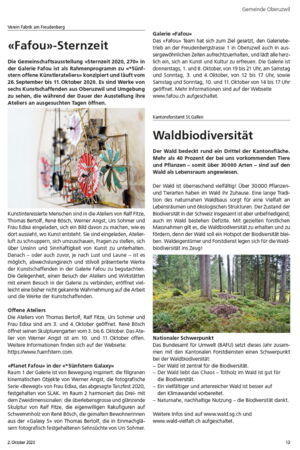 Mitteilungsblatt Oberuzwil / «Fafou»-Sternzeit