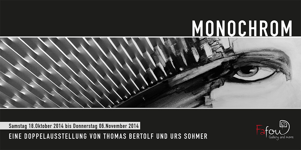 Ausstellung "Monochrom" von Thomas Bertolf & Urs Sohmer