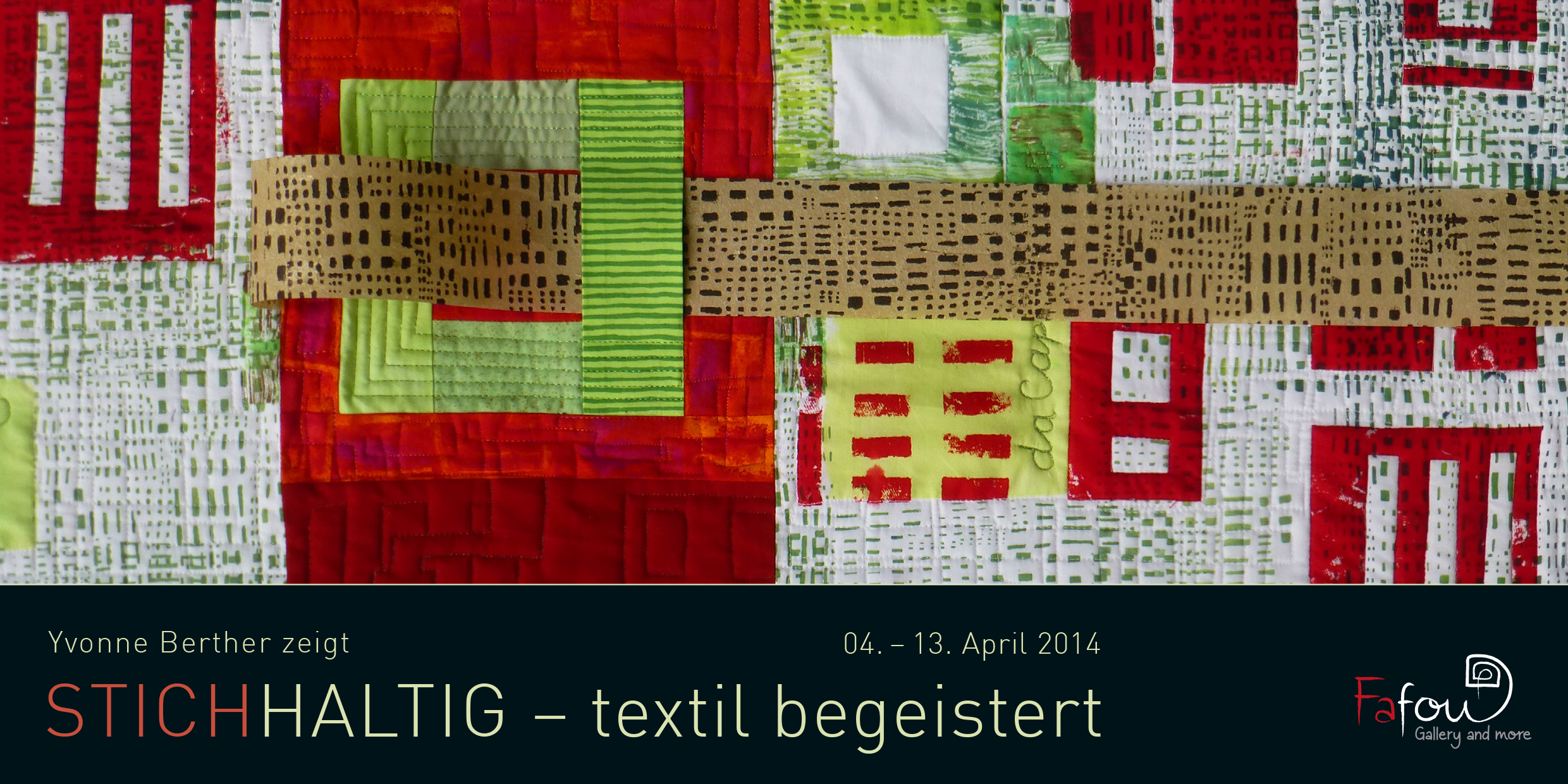 Ausstellung "Stichhaltig - textil begeistert" von Yvonne Berther