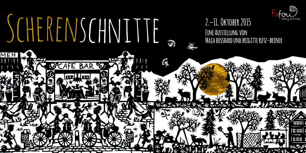 Ausstellung "Scherenschnitte" von Maja Bosshard und Brigitte Rutz-Briner
