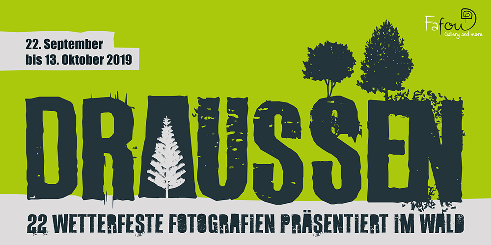 Ausstellung Draussen - 22 Wetterfeste Fotografien präsentiert im Wald
