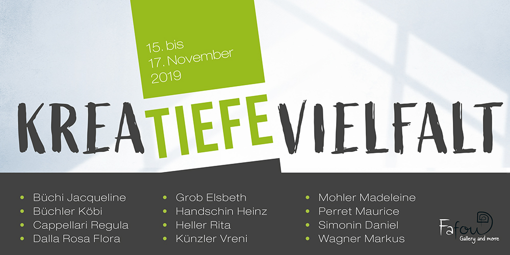 Gemeinschaftsausstellung krea tiefe vielfalt